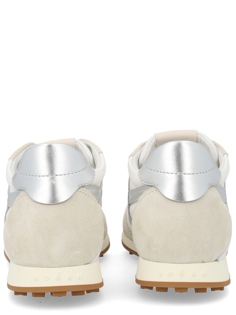 HOGAN 'H699' White Leather Blend Sneakers Wit