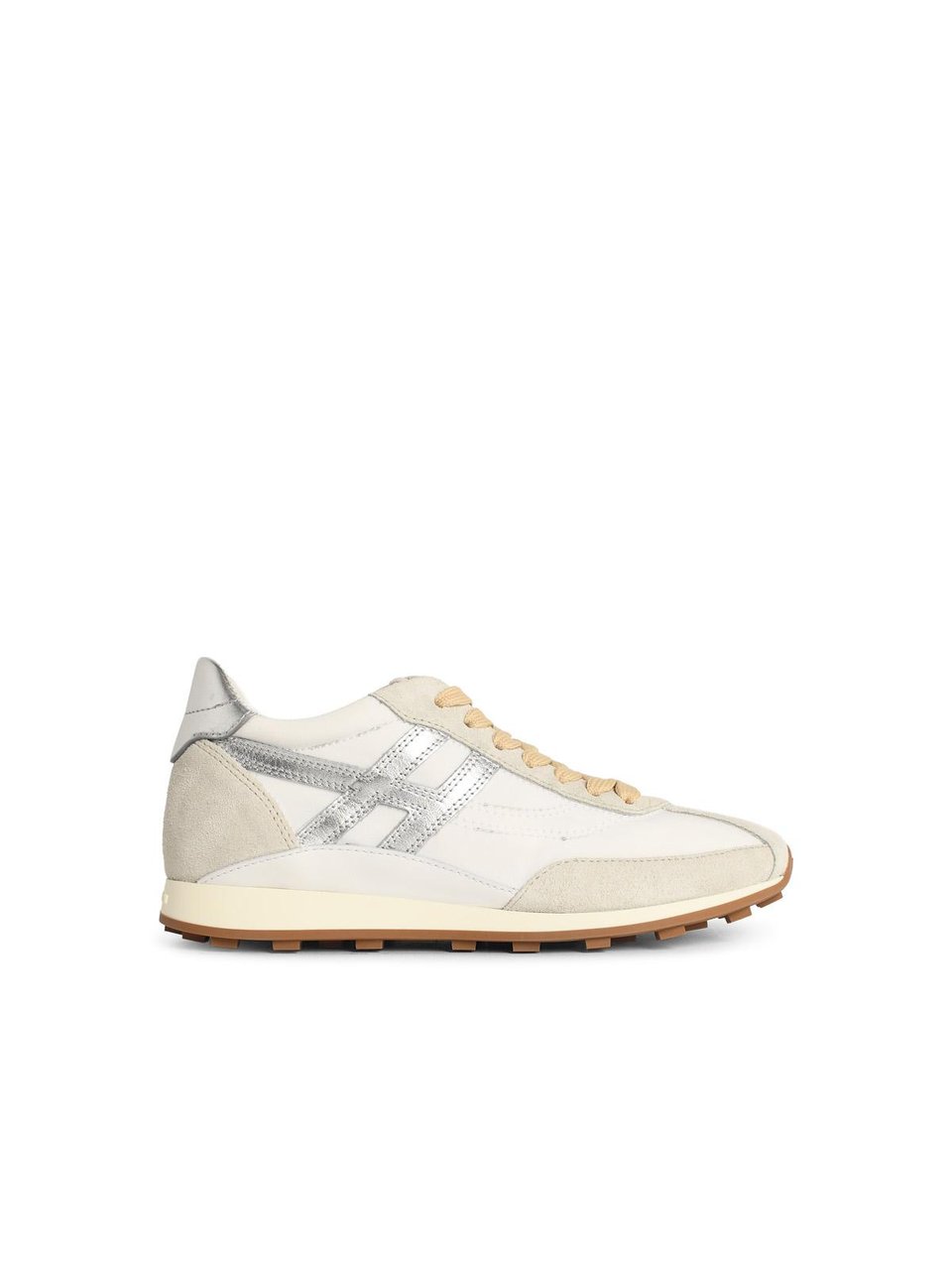 HOGAN 'H699' White Leather Blend Sneakers Wit