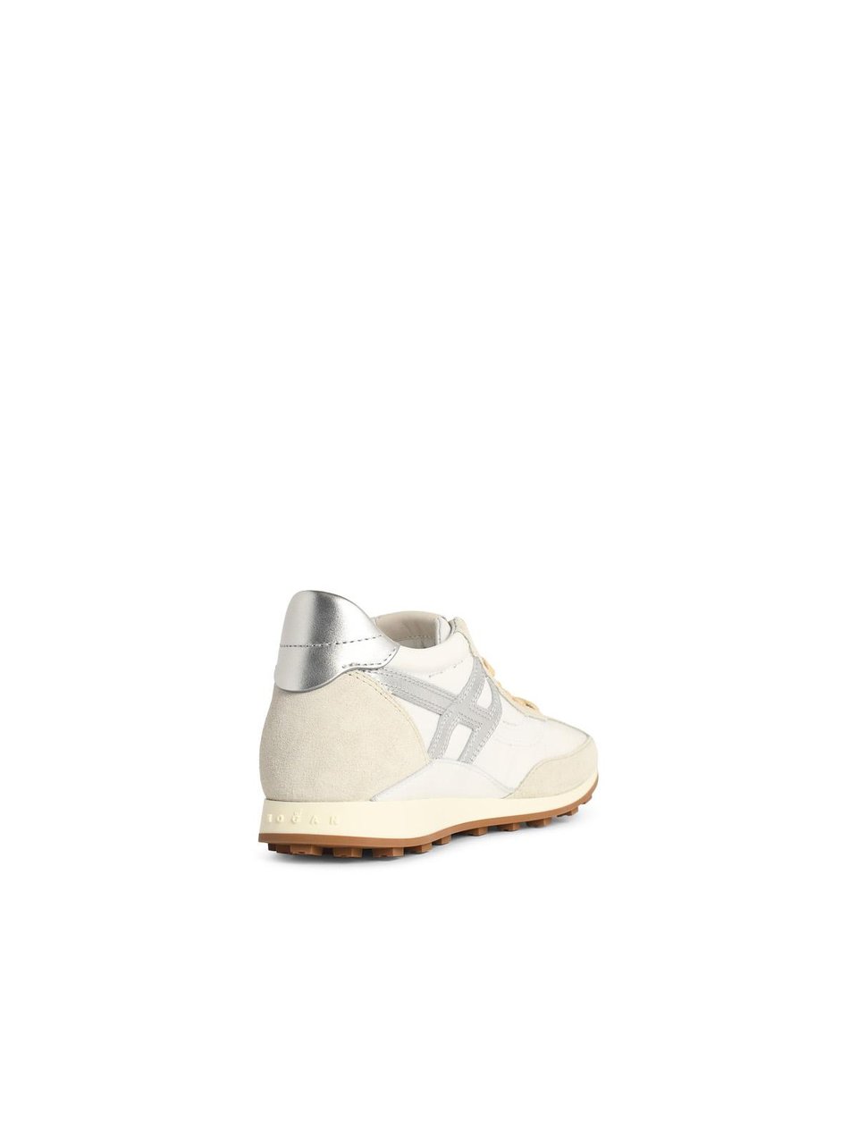 HOGAN 'H699' White Leather Blend Sneakers Wit