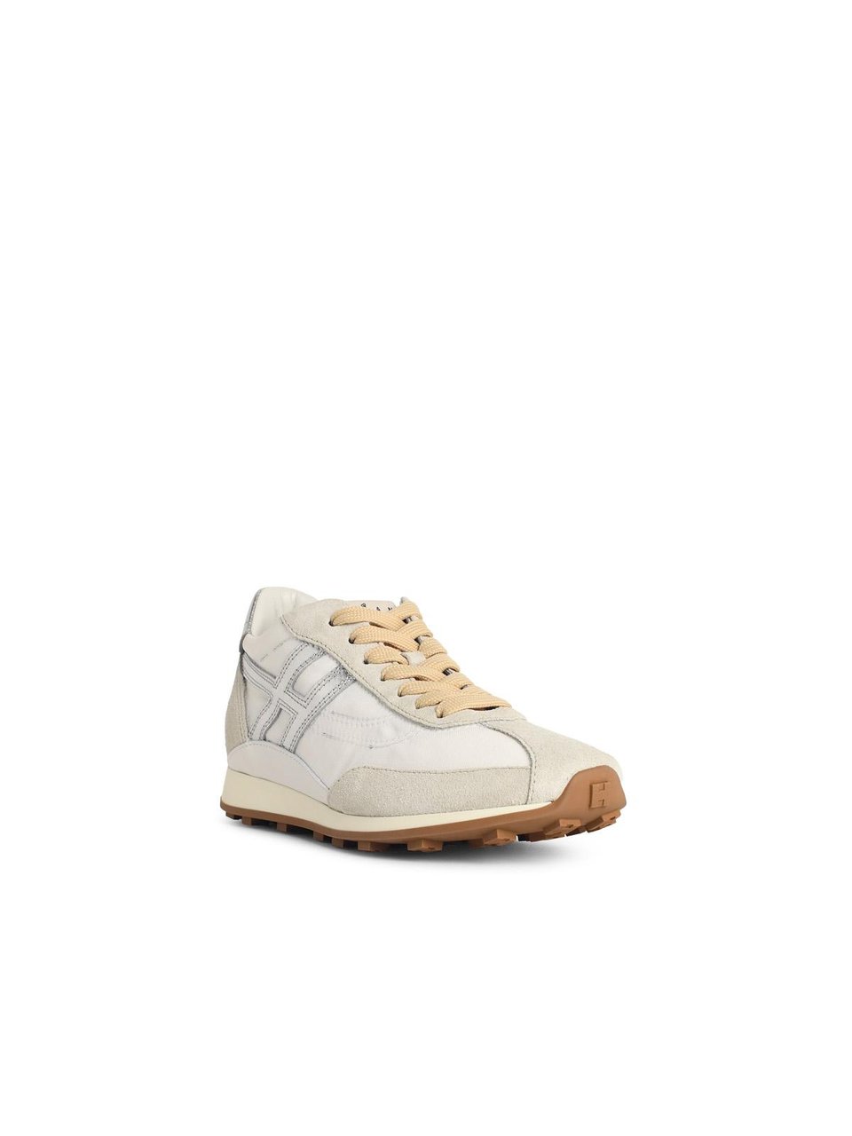 HOGAN 'H699' White Leather Blend Sneakers Wit