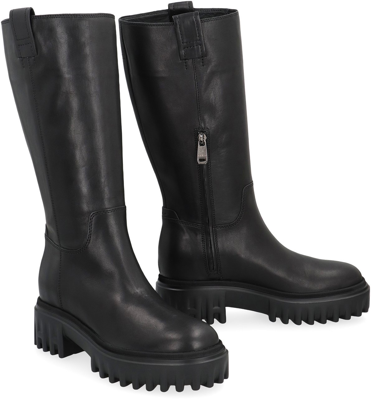 HOGAN Hogan H700 leather boots Zwart