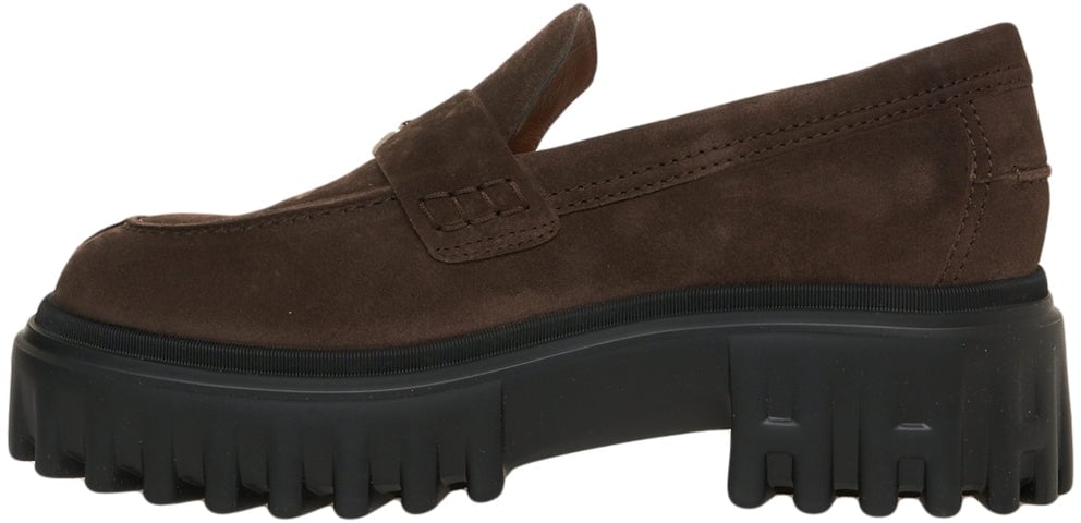 HOGAN Loafers in suede Bruin
