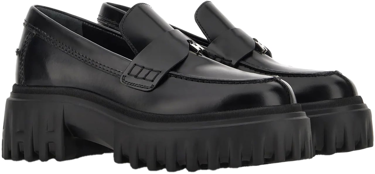 HOGAN Flat Shoes Black Zwart