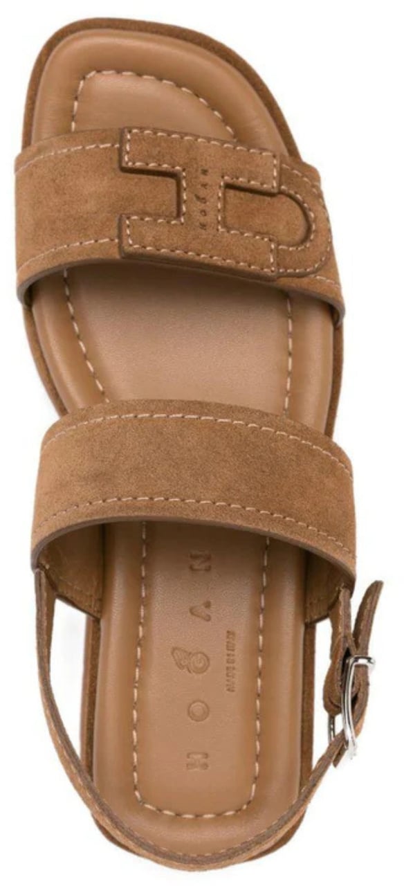 HOGAN Sandals Marrone Beige
