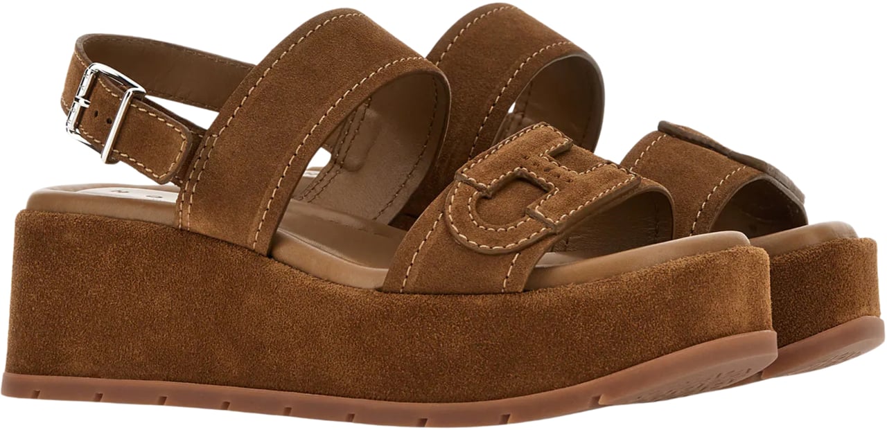 HOGAN Sandals Marrone Beige