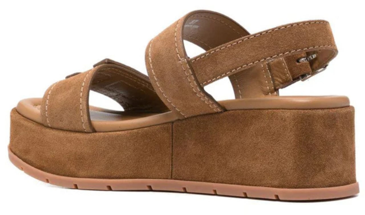 HOGAN Sandals Marrone Beige