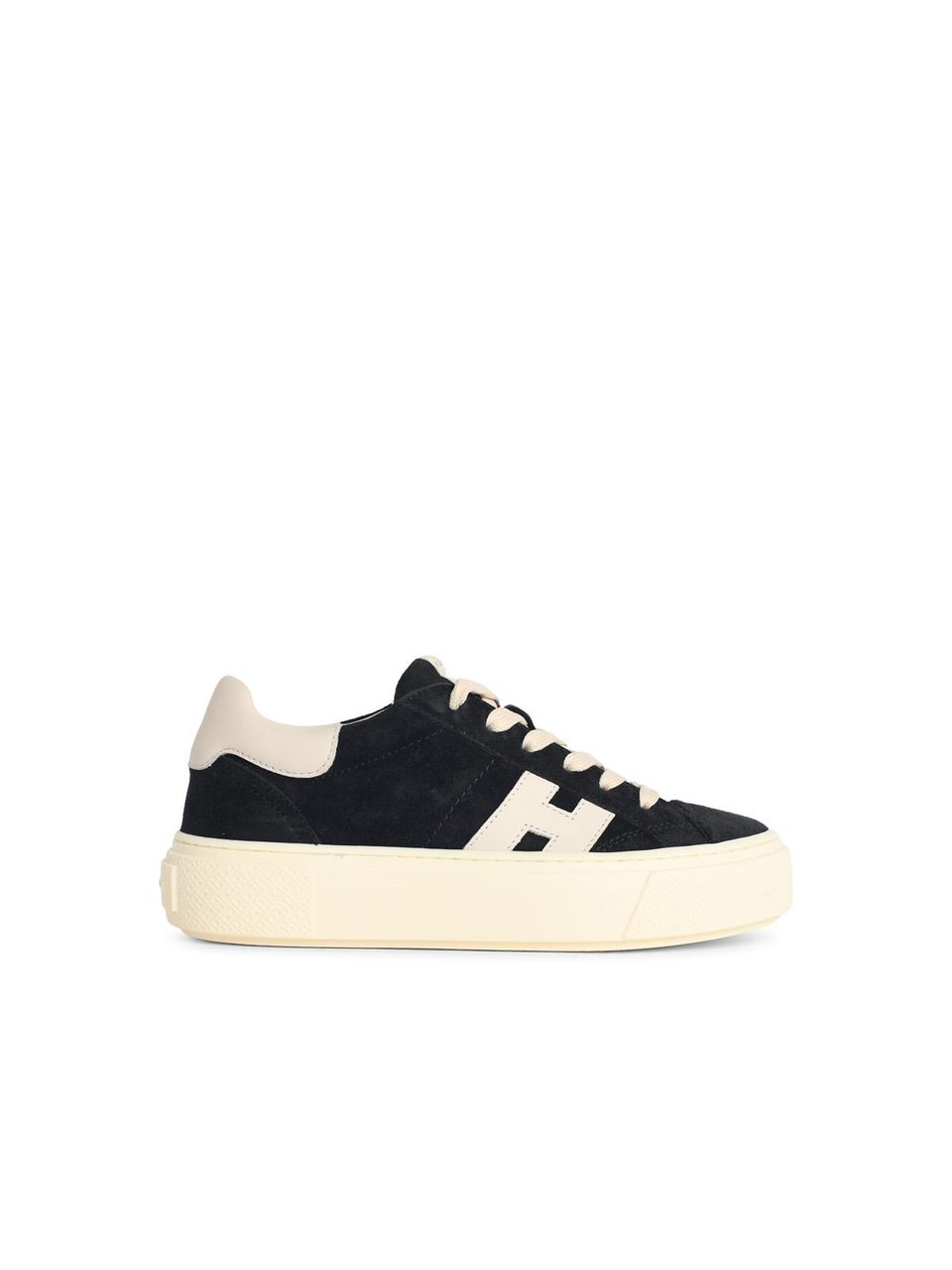 HOGAN 'H705' Dark Blue Leather Sneakers Neutraal