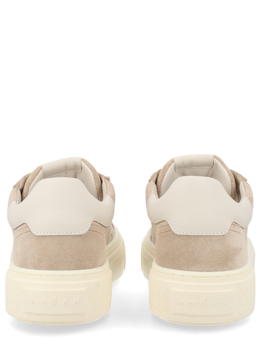 HOGAN Grey Crosswind Calfskin Suede Sneakers Neutraal