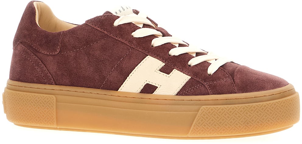 Hogan Cognac leather H705 sneakers Bruin