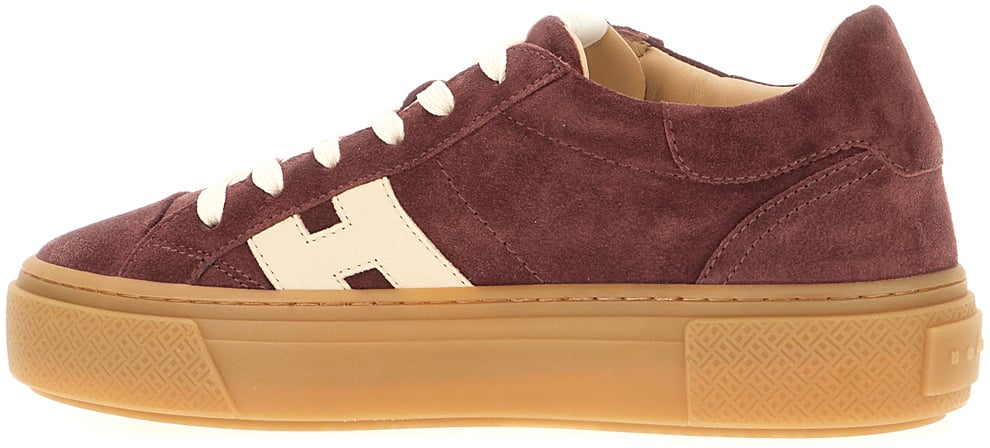 Hogan Cognac leather H705 sneakers Bruin