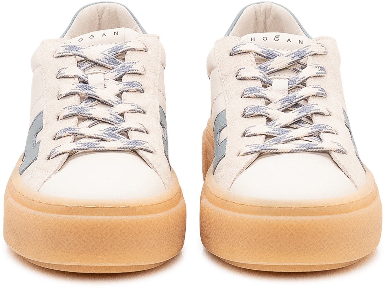 HOGAN Sneaker H705 con Lacci e Inserto Laterale Wit