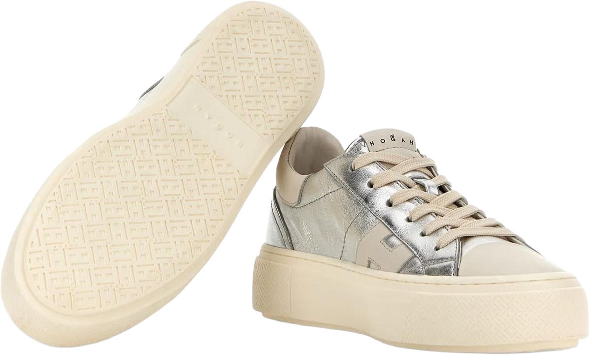 Hogan Dames H705 Allacciato H sneakers Metallic