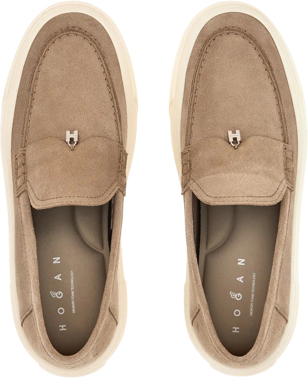 HOGAN Flat Shoes Naturale Taupe