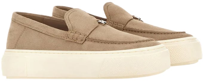 HOGAN Flat Shoes Natural Taupe
