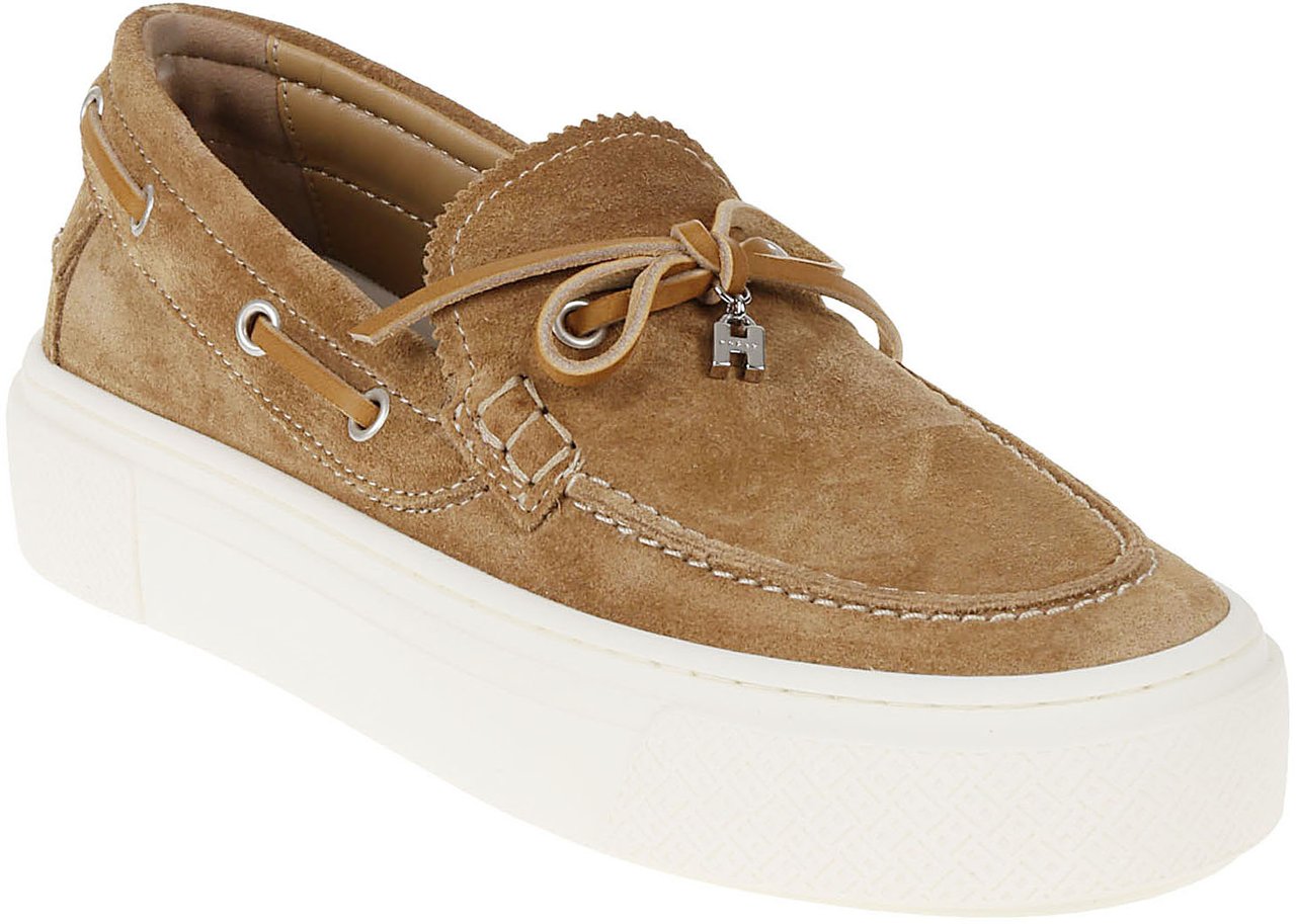 HOGAN Flat Shoes Z Tabacco Beige