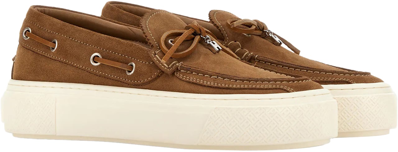 HOGAN Flat Shoes Cammello Chiaro Bruin