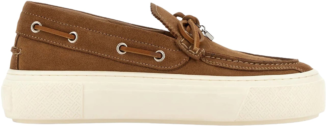 HOGAN Flat Shoes Cammello Chiaro Bruin