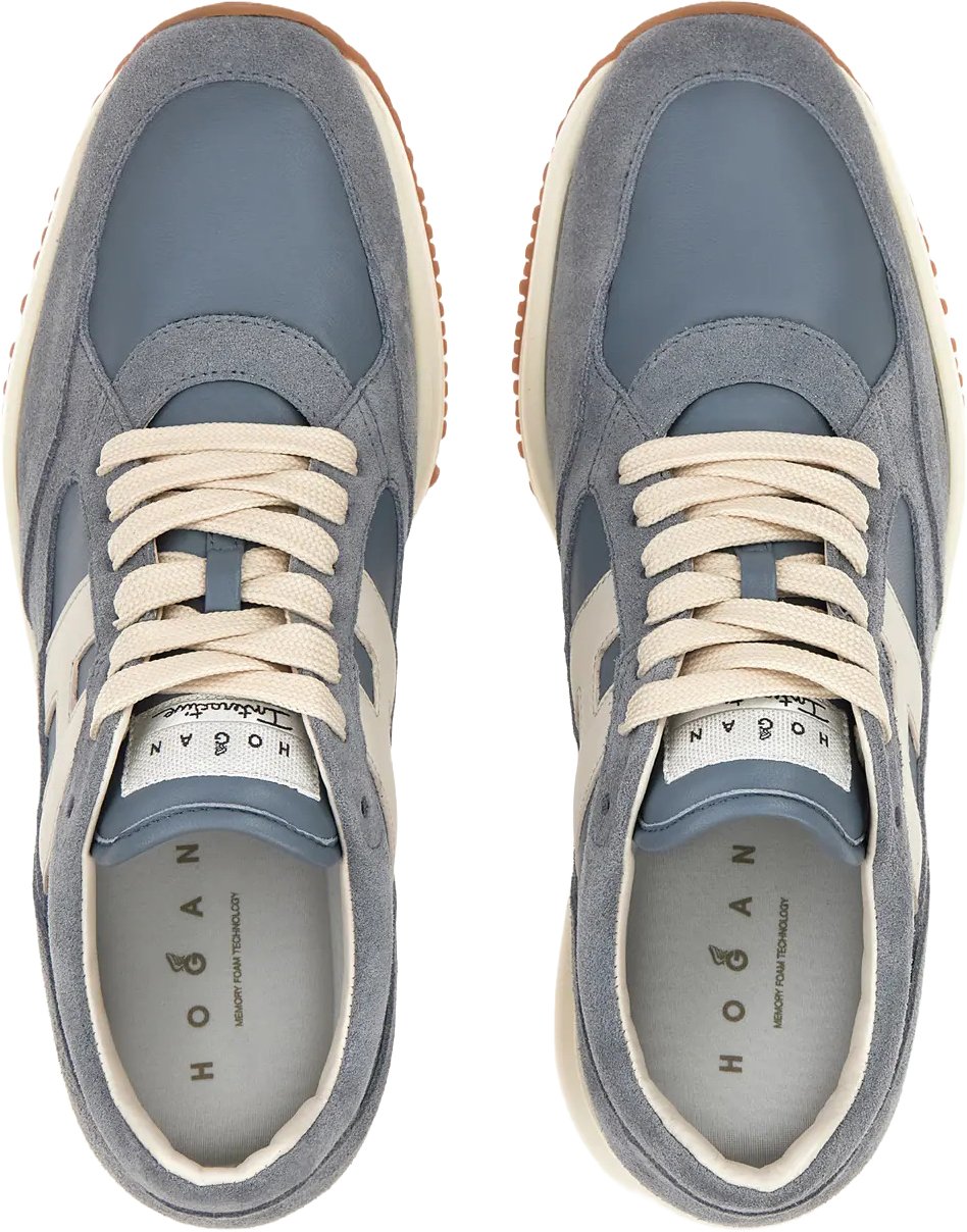 HOGAN Flat Shoes Jeans Chiaro Blauw