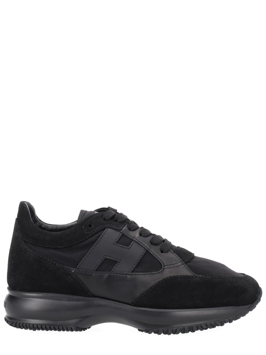 HOGAN Interactive Smooth Polyamide Sneakers Zwart