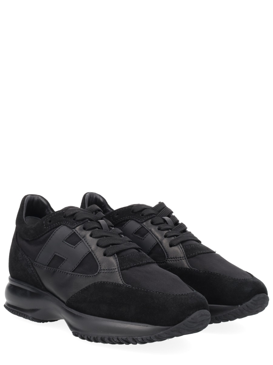 HOGAN Interactive Smooth Polyamide Sneakers Zwart