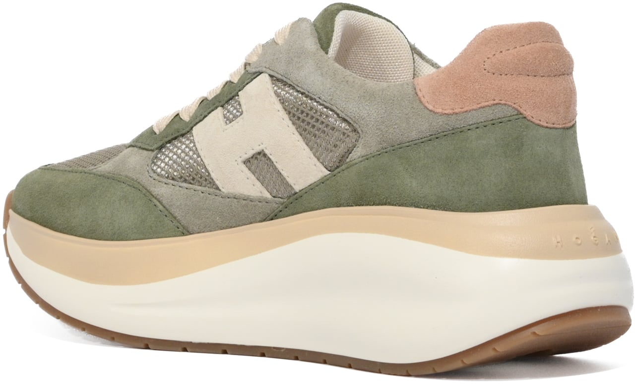 HOGAN Sneakers Verde Beige Divers
