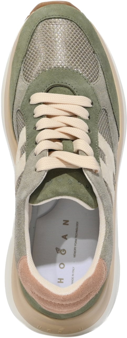 HOGAN Sneakers Verde Beige Divers