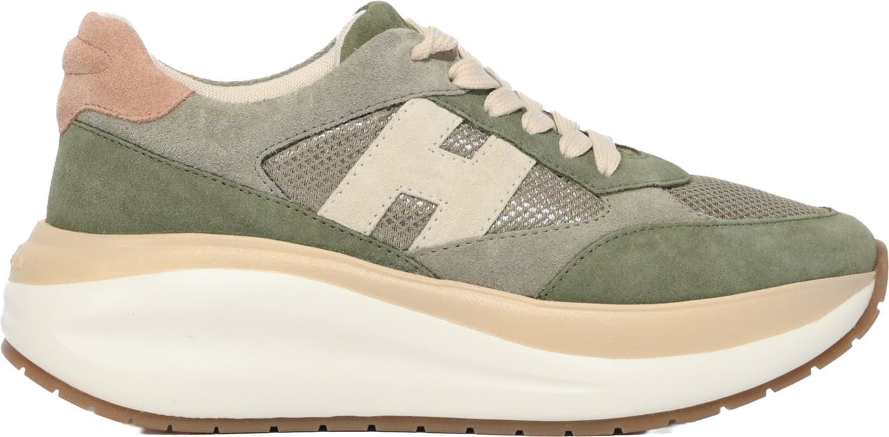 HOGAN Sneakers Verde Beige Divers