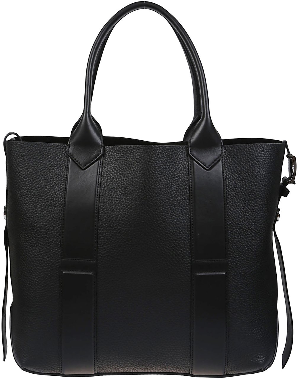 HOGAN Medium Script Shopping Bag Black Zwart