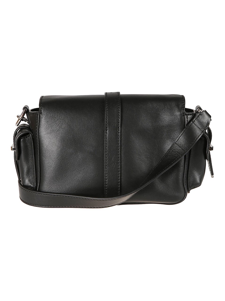 HOGAN Small H01r Flap Bag Black Zwart
