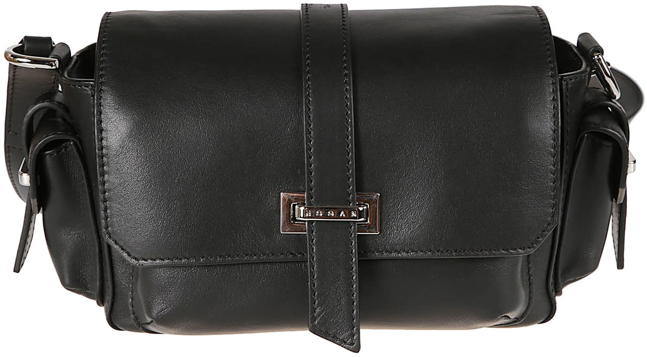 HOGAN Small H01r Flap Bag Black Zwart