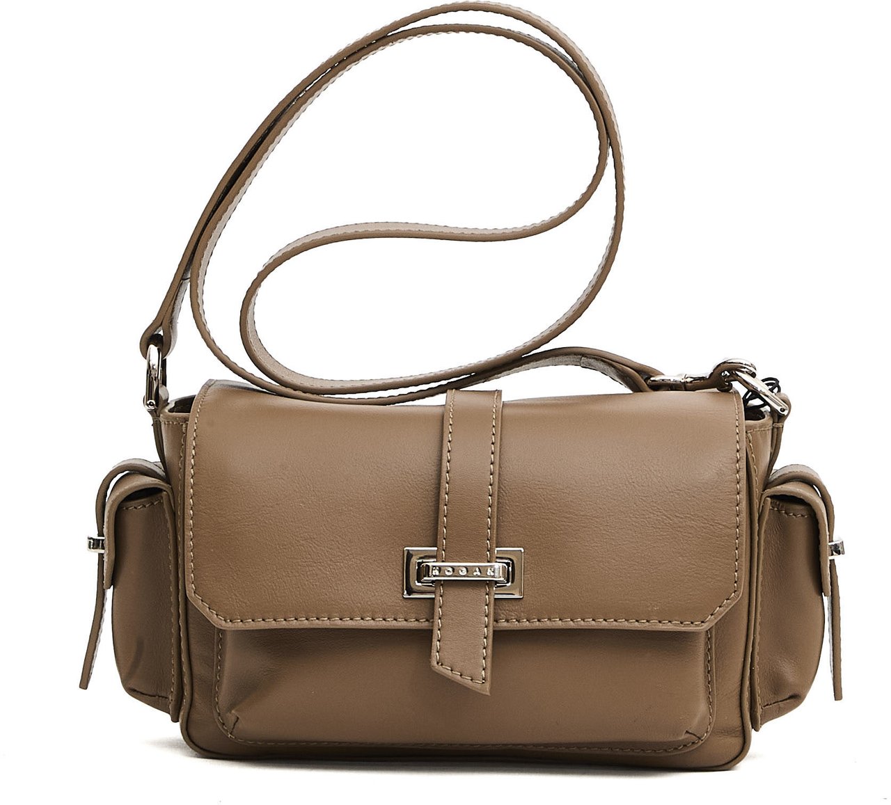 HOGAN Flap Bag Piccola Pelle Taupe Beige