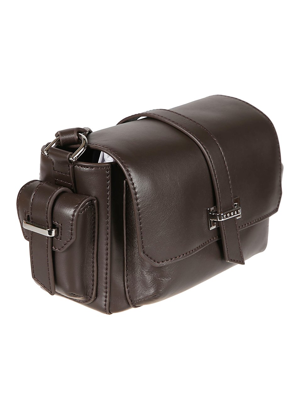 HOGAN Small H01r Flap Bag Brown Bruin
