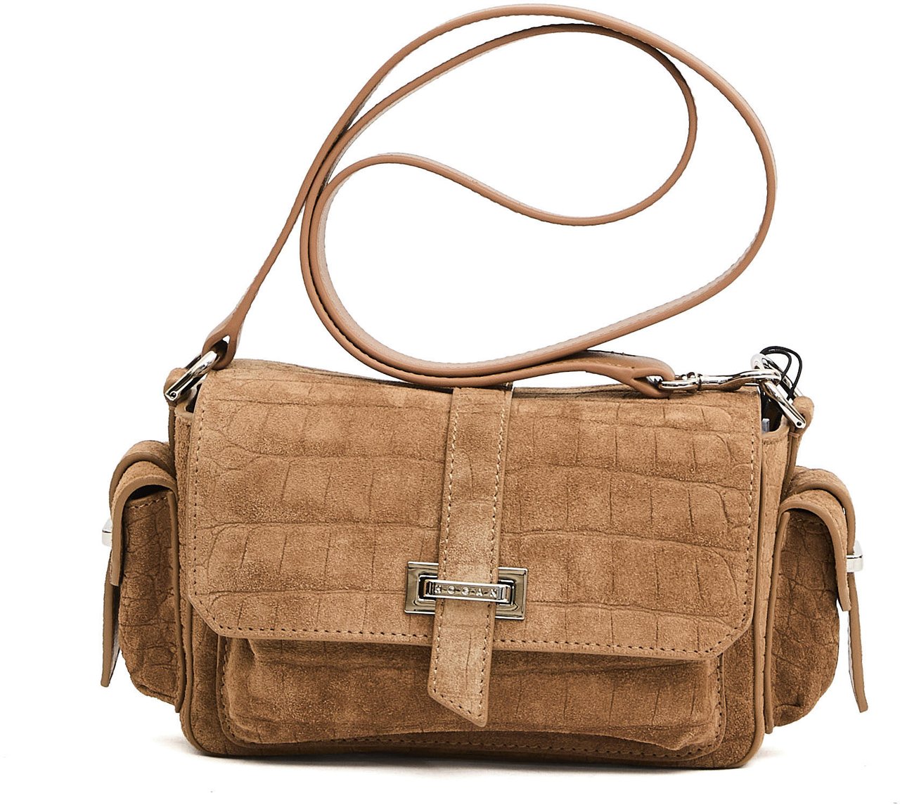 HOGAN Flap Bag Piccola Crosta Cocco Beige Beige