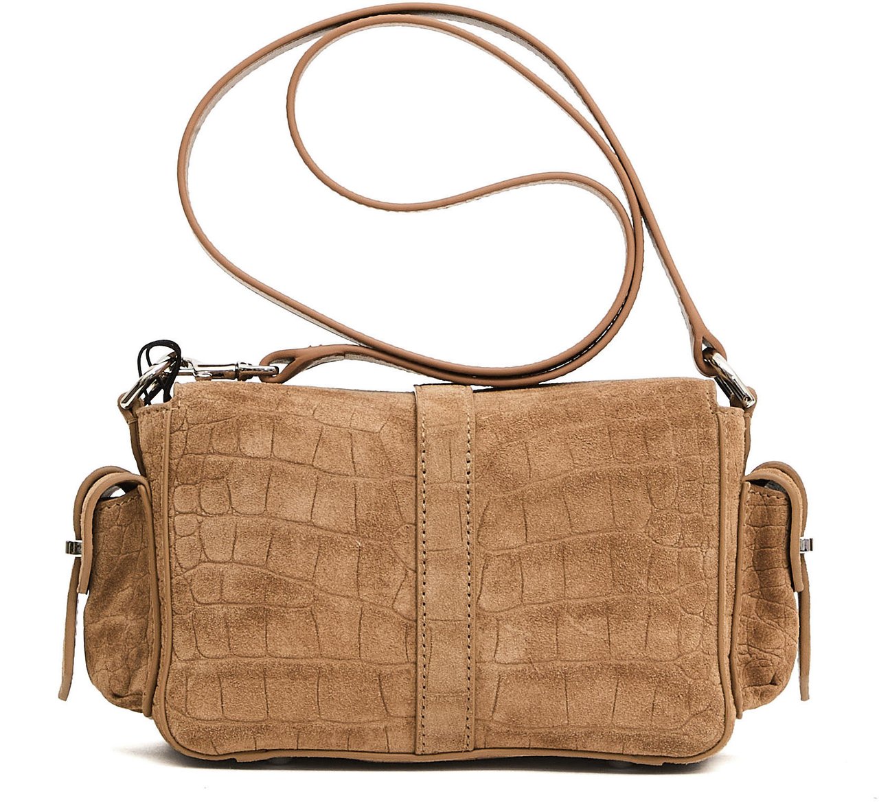 HOGAN Flap Bag Piccola Crosta Cocco Beige Beige