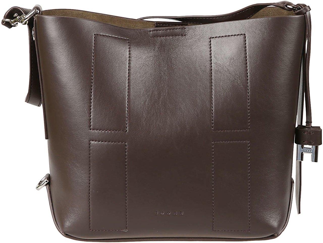 HOGAN Small H01r Hobo Bag Brown Bruin