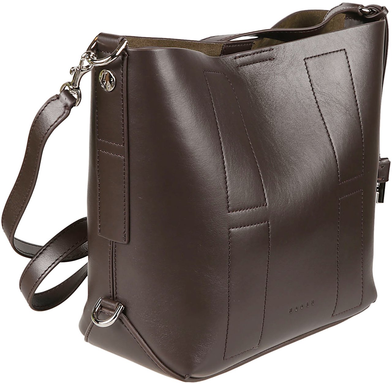 HOGAN Small H01r Hobo Bag Brown Bruin