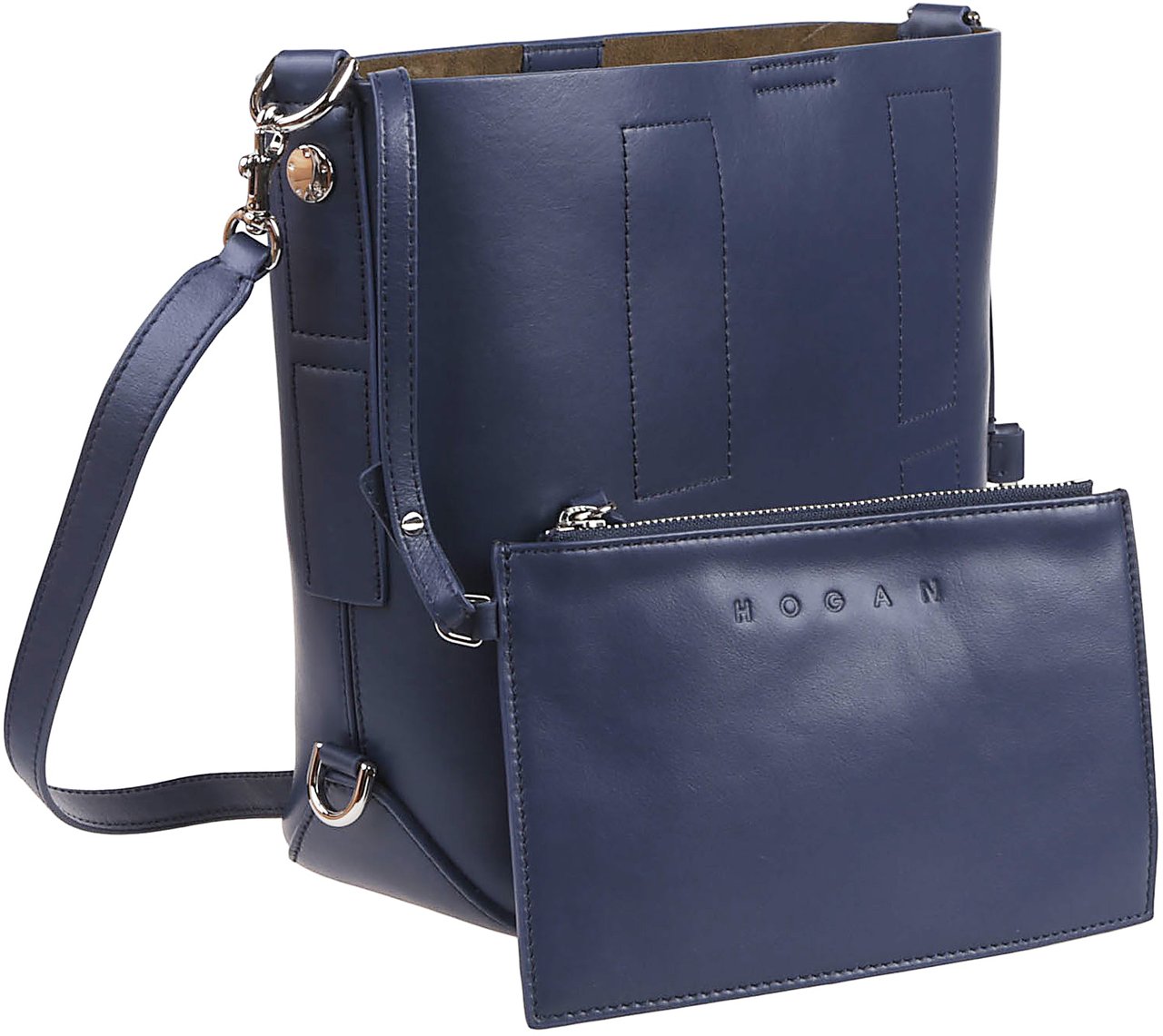 HOGAN Small H01r Hobo Bag Blue Blauw