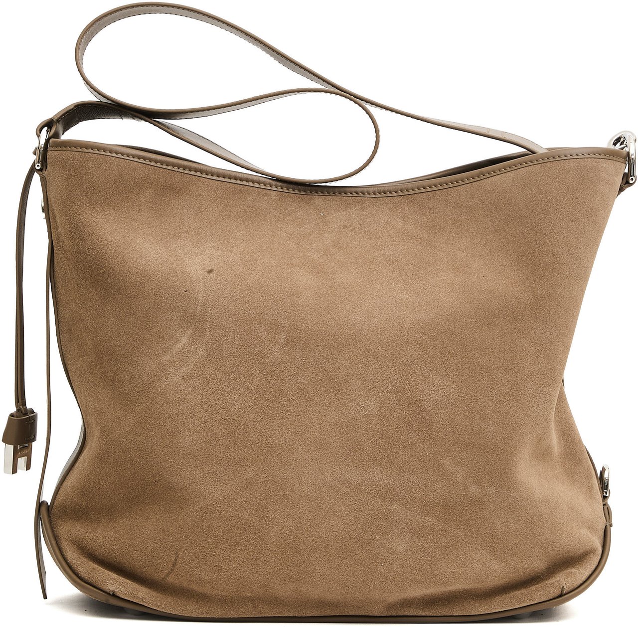 HOGAN Hobo Media In Crosta Tortora Beige