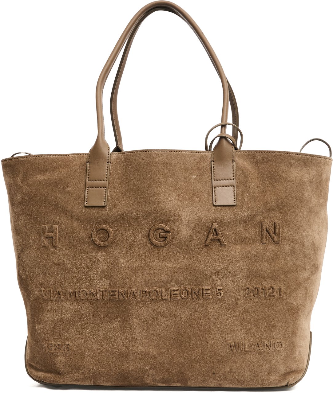 HOGAN Address Shopping Media In Camoscio Sabbia Beige
