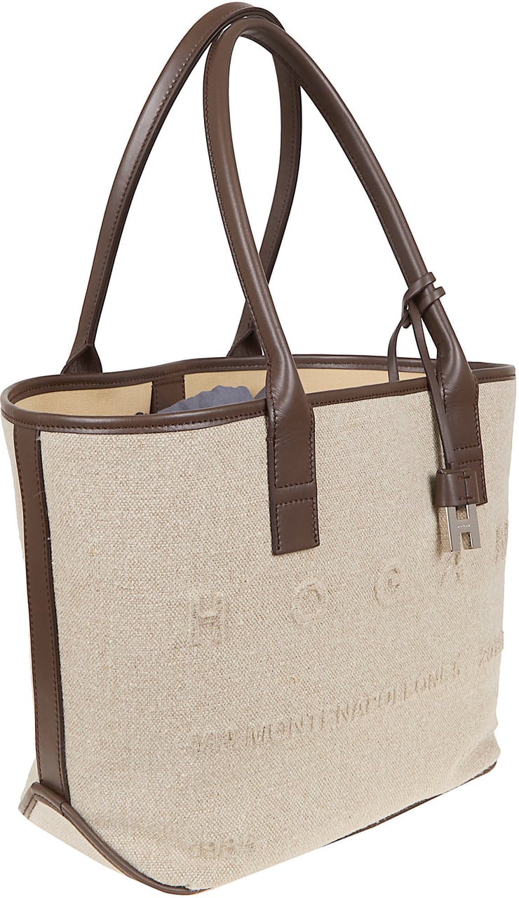 HOGAN ADDRESS SHOPPING PICCOLA TESSUTO Beige