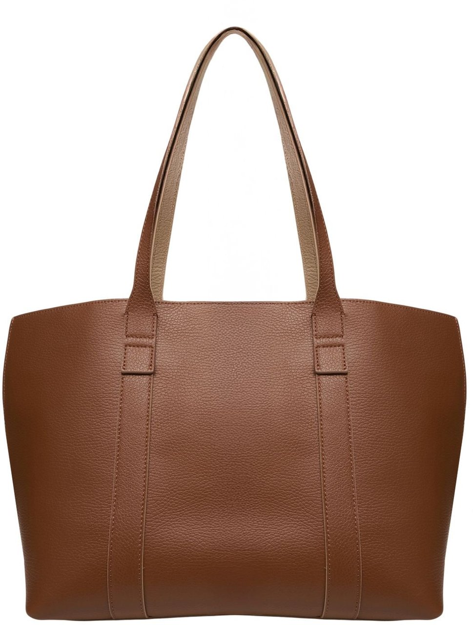 HOGAN Leather shopper 'Script' Bruin