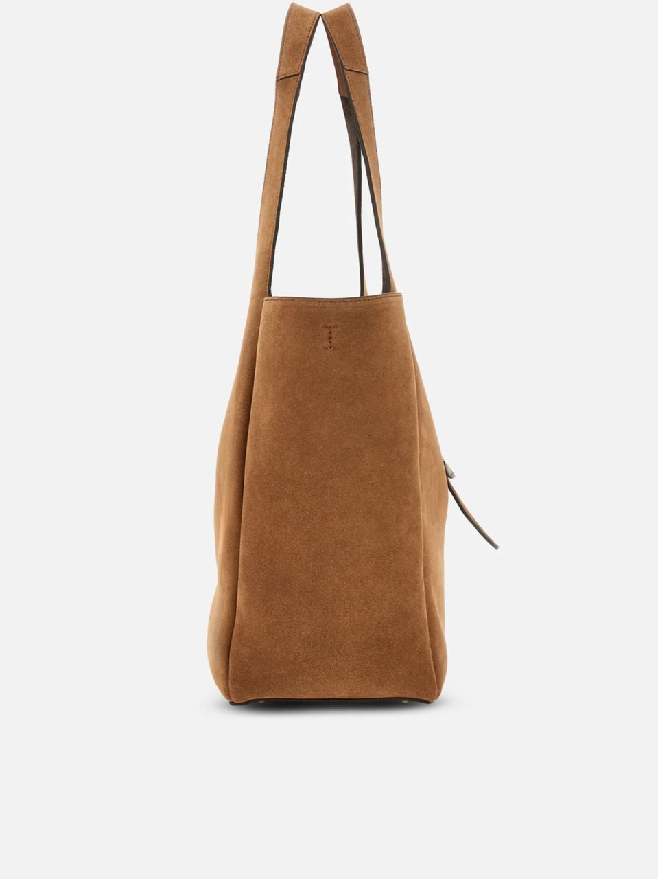 HOGAN Warm Brown Suede H-Clasp Tote Bag Bruin
