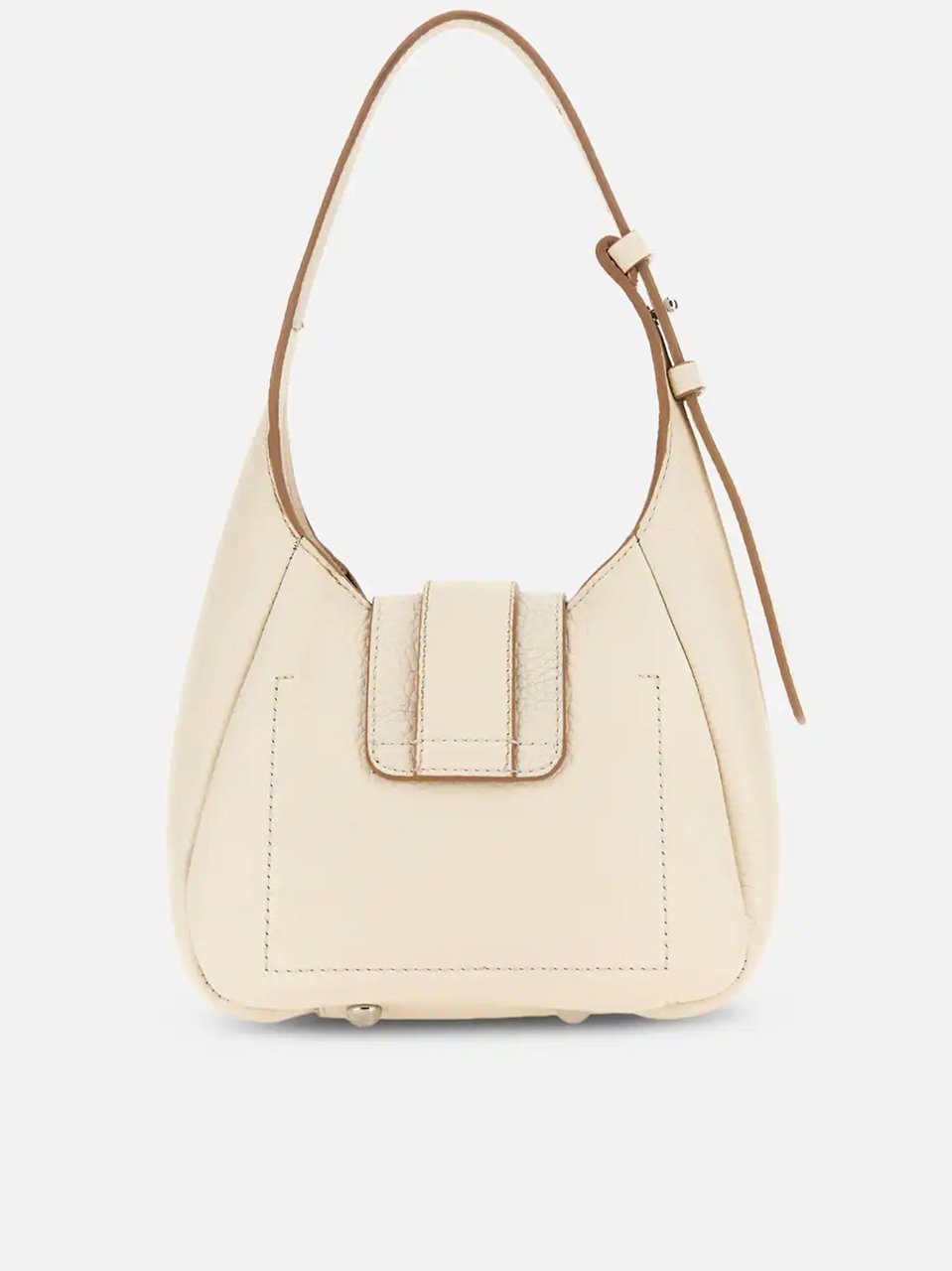 HOGAN Neutral Structured Small Rounded H Handbag Neutraal