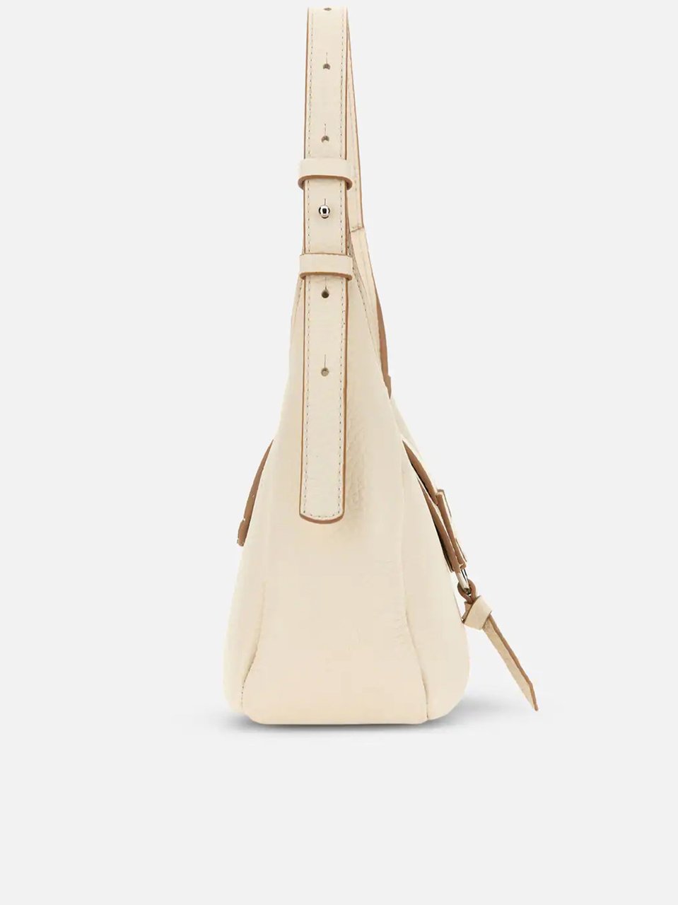 HOGAN Neutral Structured Small Rounded H Handbag Neutraal