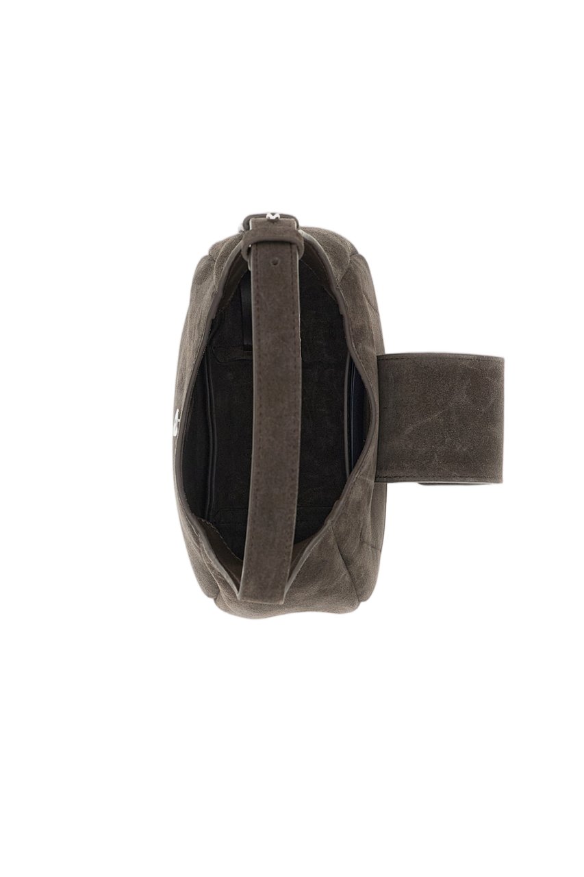 HOGAN Brown Trend Mini Suede Shoulder Bag Bruin