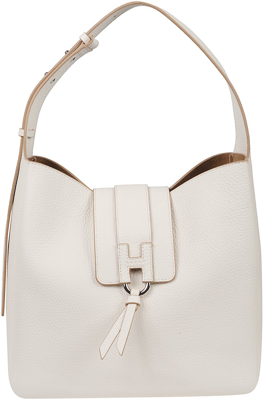 HOGAN H01x Vertical Hobo Bag Nude Beige