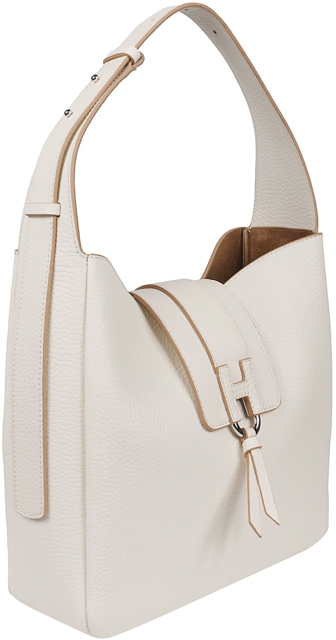 HOGAN H01x Vertical Hobo Bag Nude Beige