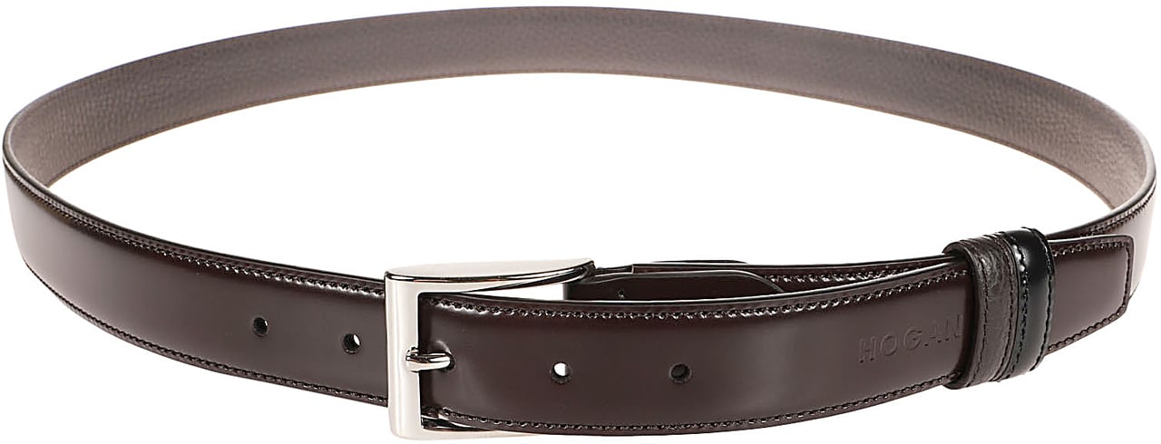 HOGAN Double Adjustable Belt Brown Bruin