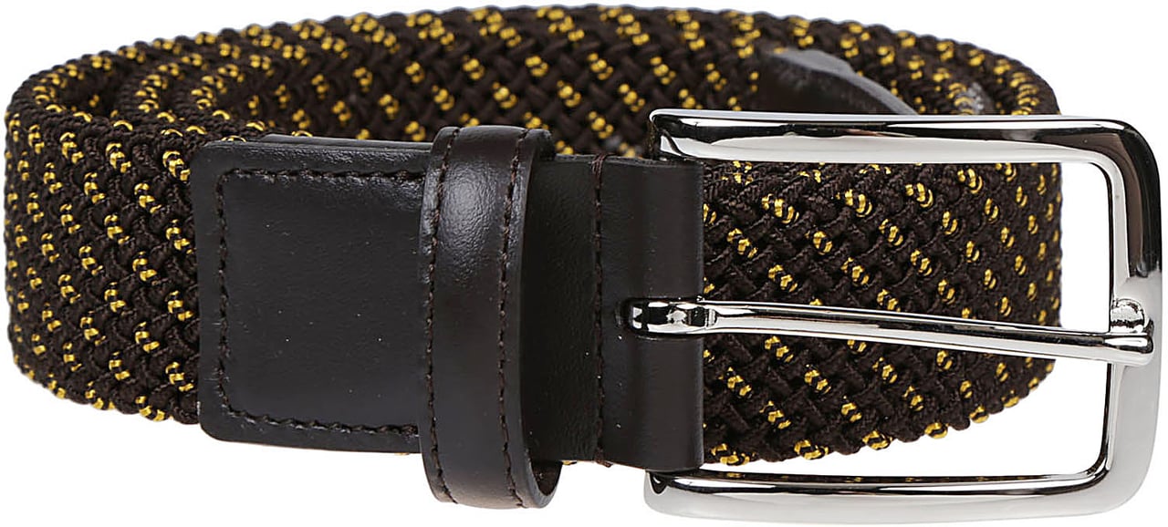 HOGAN Elastic Tape Belt Brown Bruin