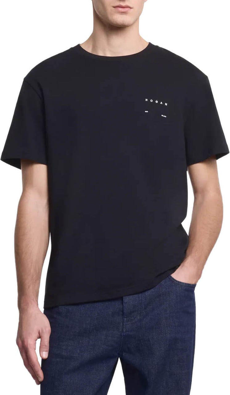 HOGAN T-Shirts And Polos Black Zwart